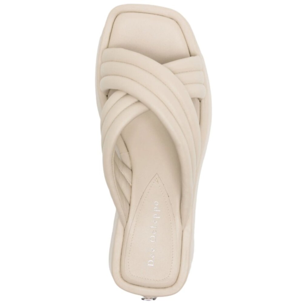 Platform Leather Sandals - Sicily Chalk - Dee Ocleppo
